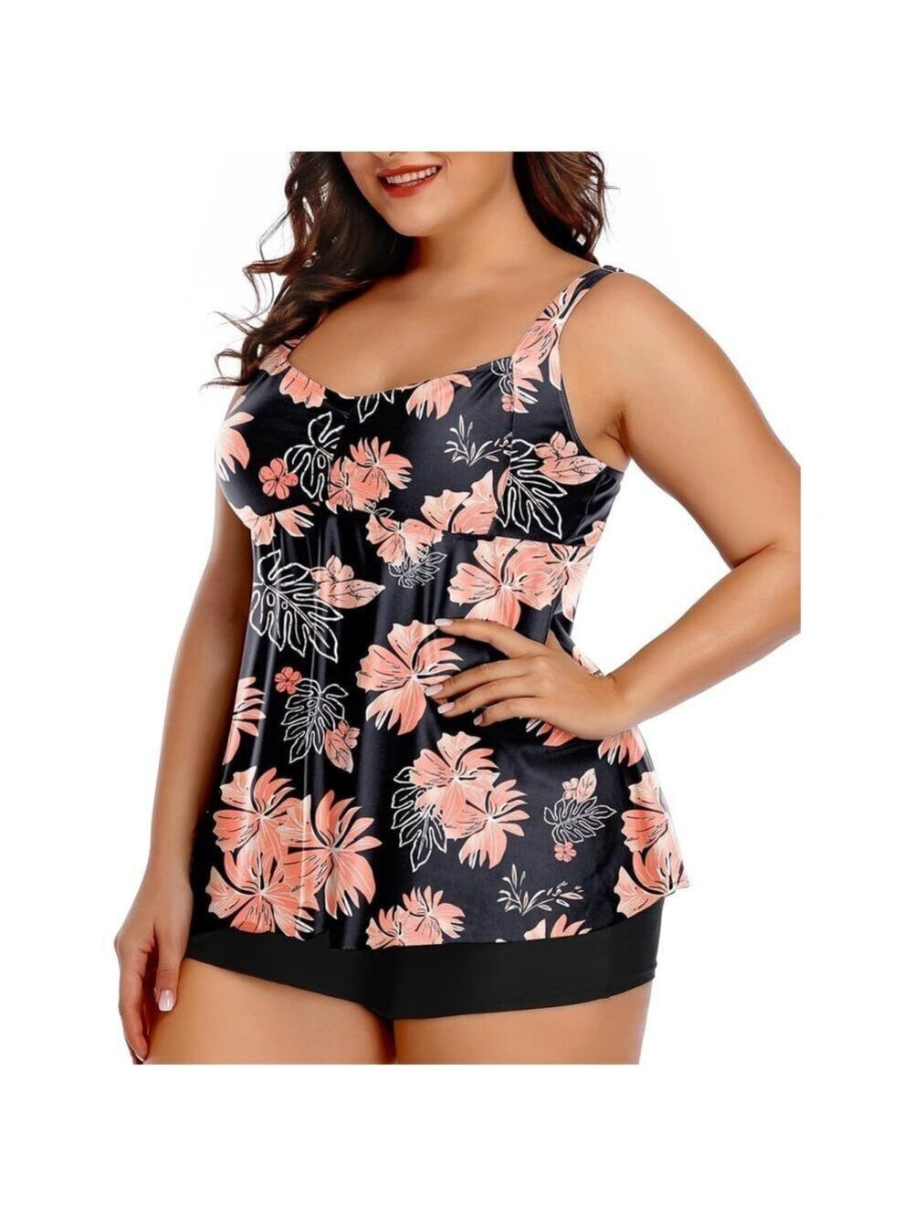 Agua Eve Women Tankini Two Piece Swimsuit